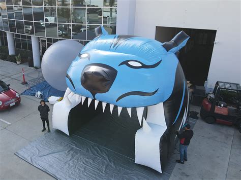 Price breakdown for inflatable mascot tunnels